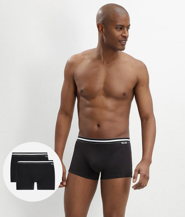 DIM 2er-Pack Boxershorts aus Stretch-Baumwolle schwarz - EcoDIM