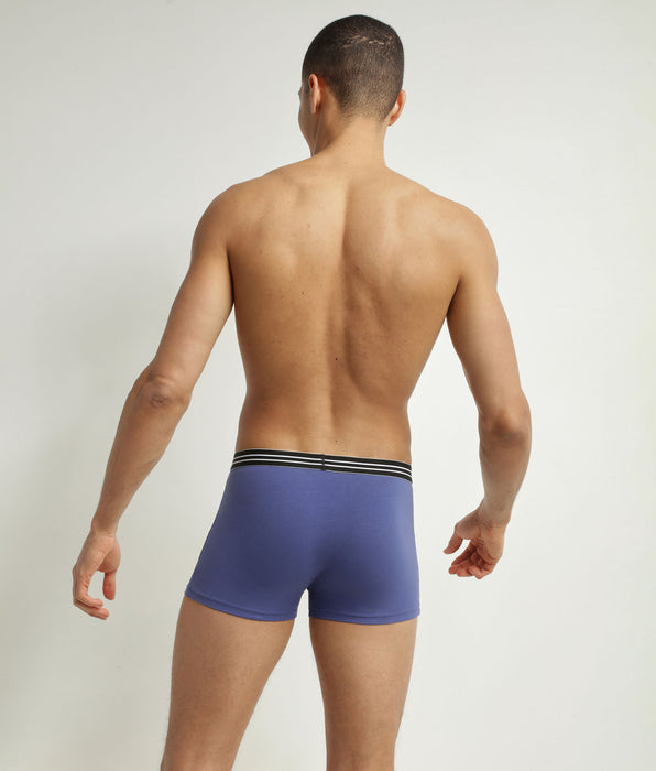 DIM 2er-Pack Boxershorts aus Stretch-Baumwolle blau/schwarz - EcoDIM
