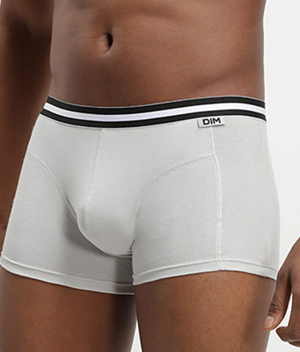 DIM 4er-Pack Boxershorts aus Stretch-Baumwolle grau/schwarz - EcoDIM