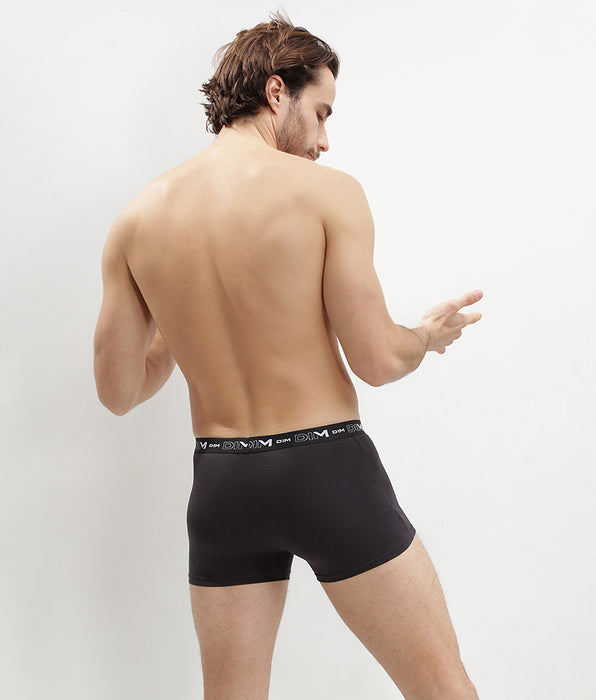 DIM 2er-Pack Boxershorts aus Stretch-Baumwolle schwarz