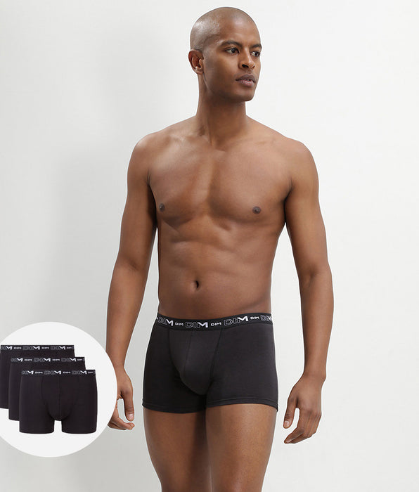 DIM 3er-Pack schwarze Boxershorts mit Logobund