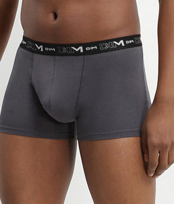 DIM 3er-Pack chilirote/anthrazitgraue/schwarze Boxershorts mit Logobund