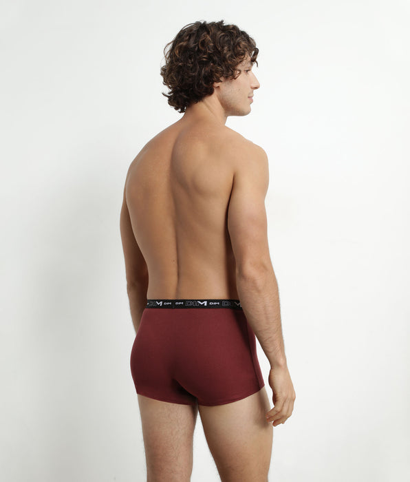 DIM 3er-Pack Herren-Boxershorts aus Stretch-Baumwolle Rot/Grün