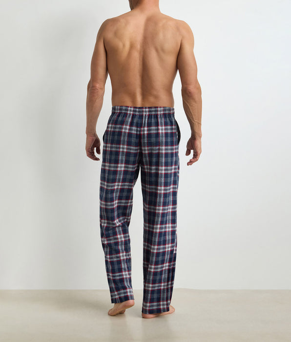 DIM Lange Herrenhose blau kariert Dim Flannel