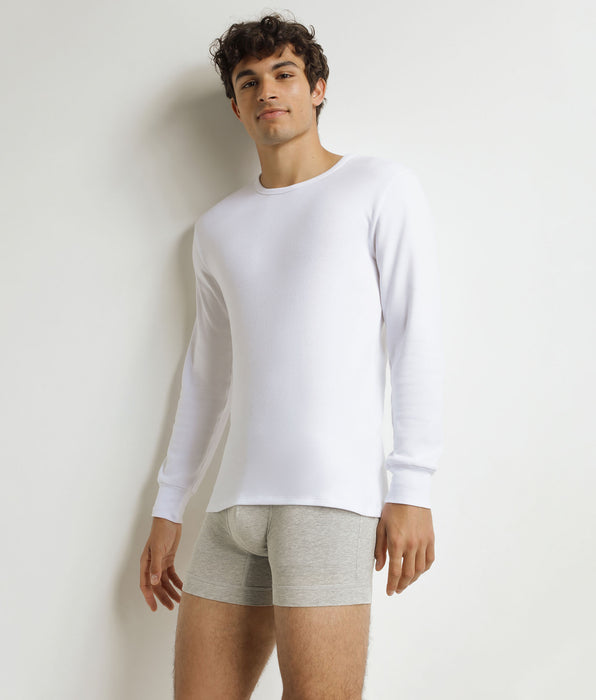 DIM Weißes Herren-T-Shirt aus Baumwolle Dim Thermal
