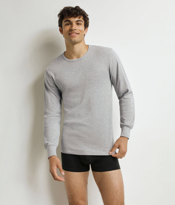 DIM T-Shirt für Männer aus Baumwolle grau meliert Dim Thermal