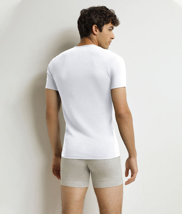 DIM Herren-T-Shirt mit kurzen Ärmeln Weiß Dim Thermal