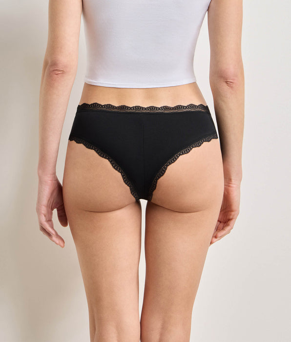 DIM 2er-Pack schwarze Slips Daily Coton Dentelle