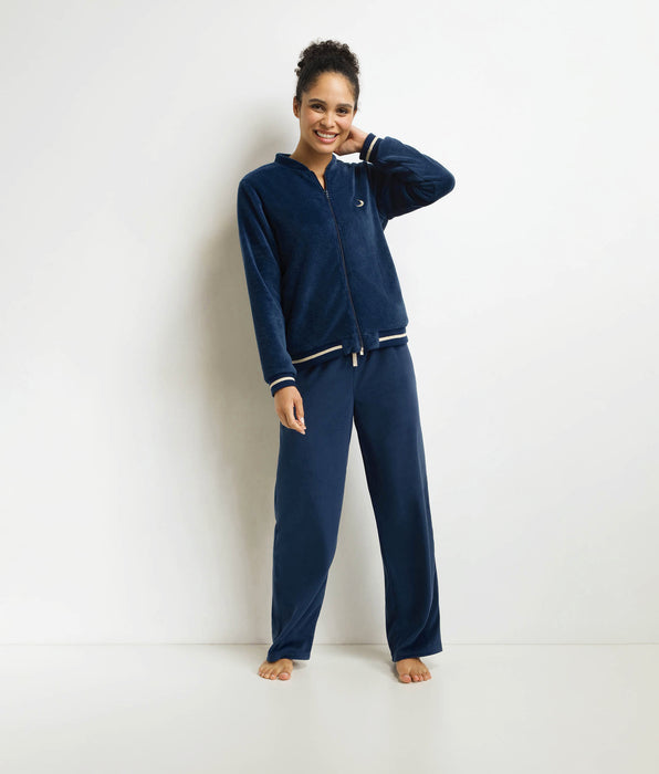 DIM Set Pyjama Hose Frau Blau Minuit Dim
