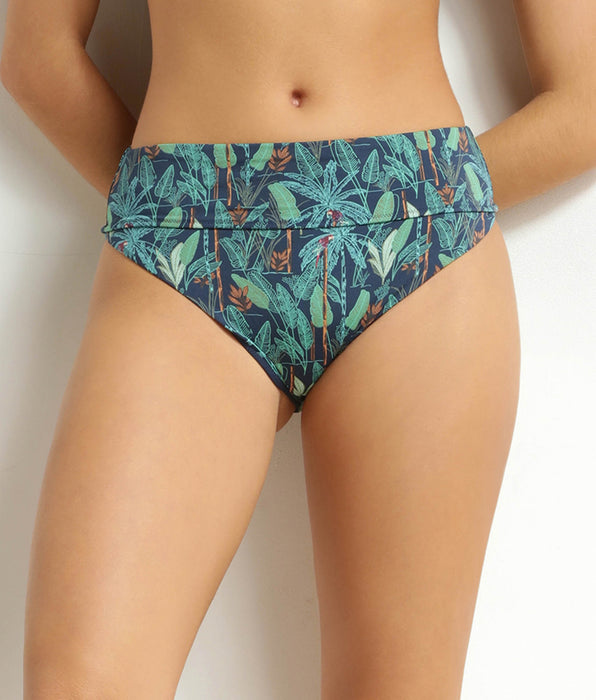 DIM Hoch geschnittene Badehose mit tropischem Muster von Dim Swimwear