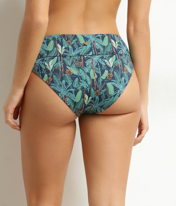 DIM Hoch geschnittene Badehose mit tropischem Muster von Dim Swimwear