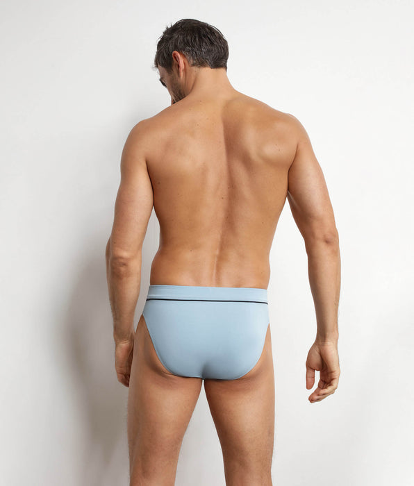 DIM Slip für Herren aus Baumwollmodal in Azurblau von Dim Gentleman