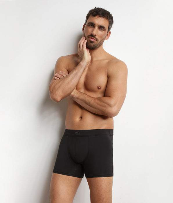 DIM Boxershorts für Herren aus schwarzer Modal-Baumwolle Dim Gentleman