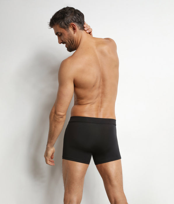 DIM Boxershorts für Herren aus schwarzer Modal-Baumwolle Dim Gentleman