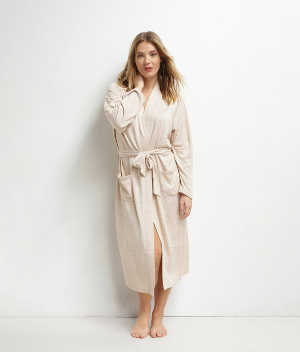 DIM Lange Strickjacke für Damen aus Strick Sable Dim Chillness