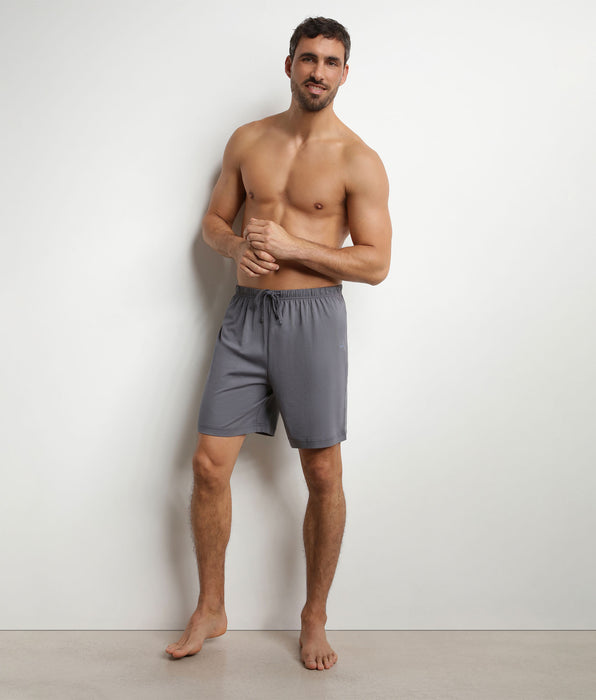 DIM Herren-Pyjama-Shorts aus Jersey Dunkelgrau Dim Nightwear