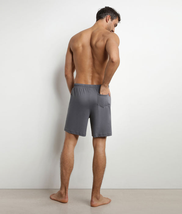 DIM Herren-Pyjama-Shorts aus Jersey Dunkelgrau Dim Nightwear