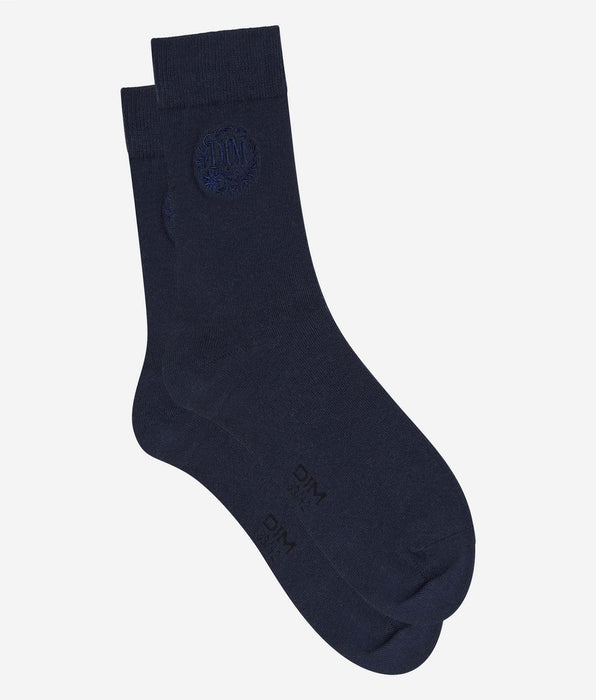 DIM Herren-Socken in Marineblau aus Coton Fancy