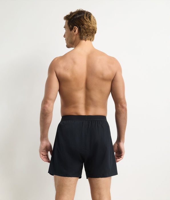 DIM Weite schwarze Herren-Boxershorts Signature